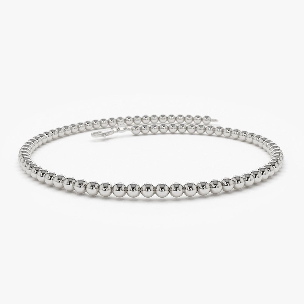 14k 2.5MM Beaded Bracelet - Image 7